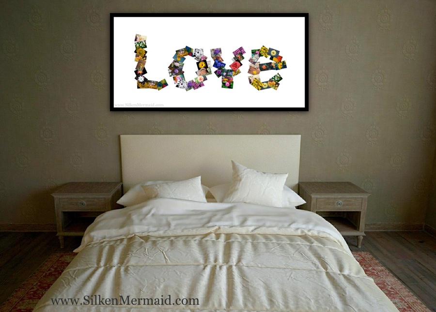 word collage wall decoration